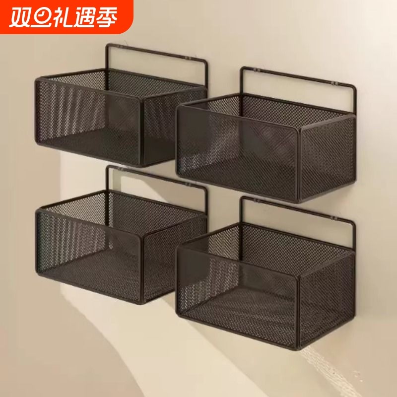 墙上置物架宿舍床头床边床上收纳架子免打孔寝室壁挂上铺神器挂篮