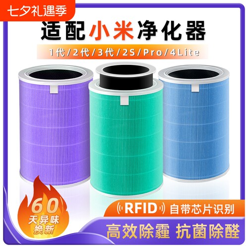 适配小米净化器2S/3/4lite/4滤芯