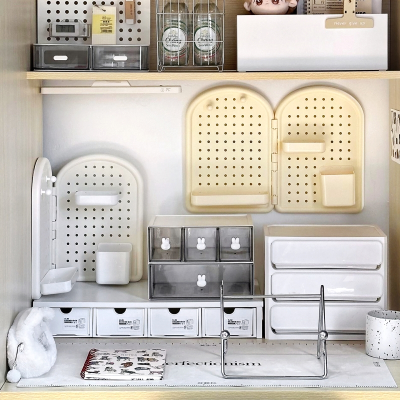 店长推荐！转角洞洞板置物架