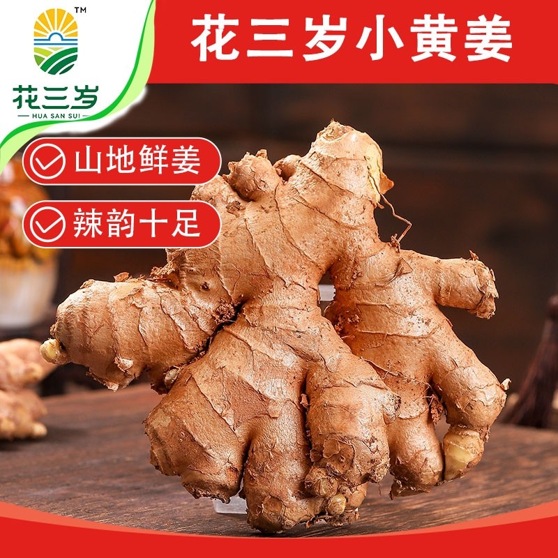 花三岁小黄姜云南鲜姜生姜新鲜现挖老姜自种姜嫩蔬菜整箱批发农家