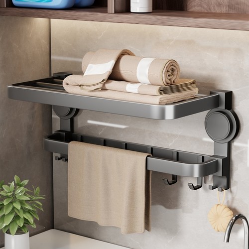 浴室毛巾架卫生间免打孔浴巾