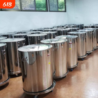 304不锈钢密封桶家用米桶防虫防潮50斤米桶加厚 宠物储粮桶发酵桶