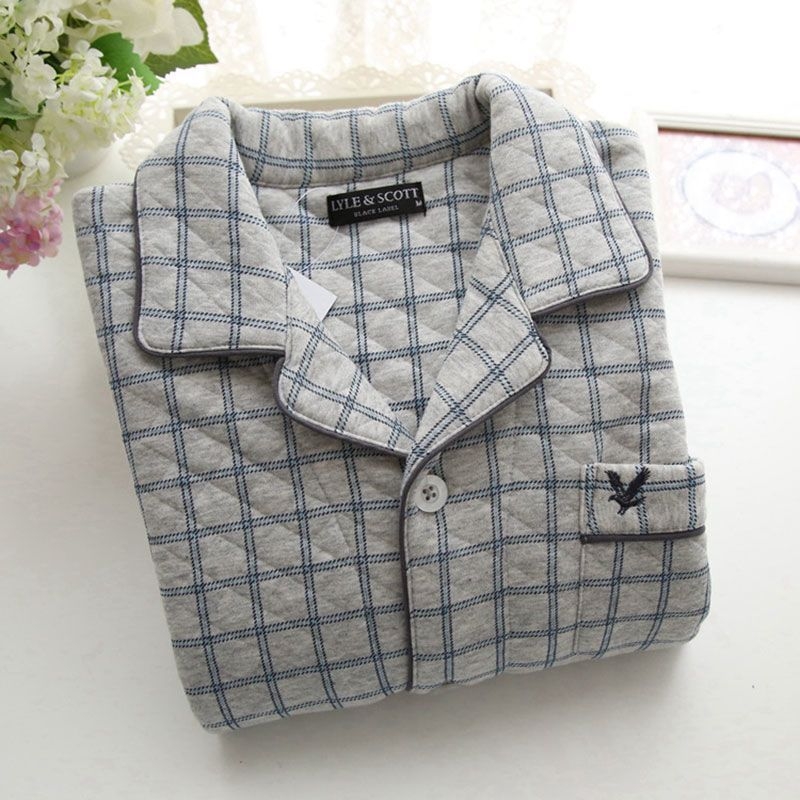 2025年新款中老年男士睡衣套装