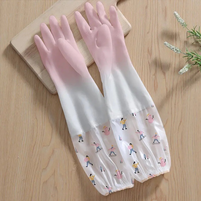 仙女洗碗手套女厨房加厚橡胶冬季