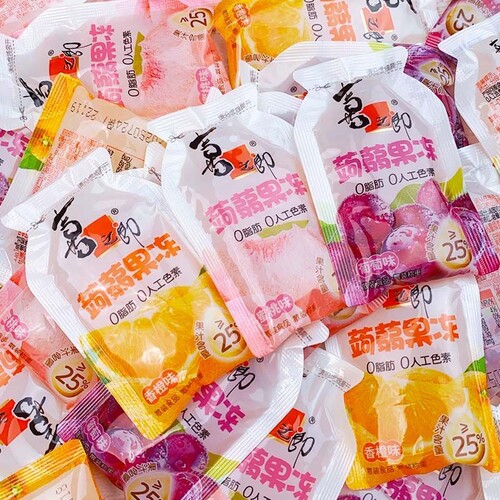 喜之郎蒟蒻果汁果冻吸魔芋儿童解馋零食小吃休闲食品批发