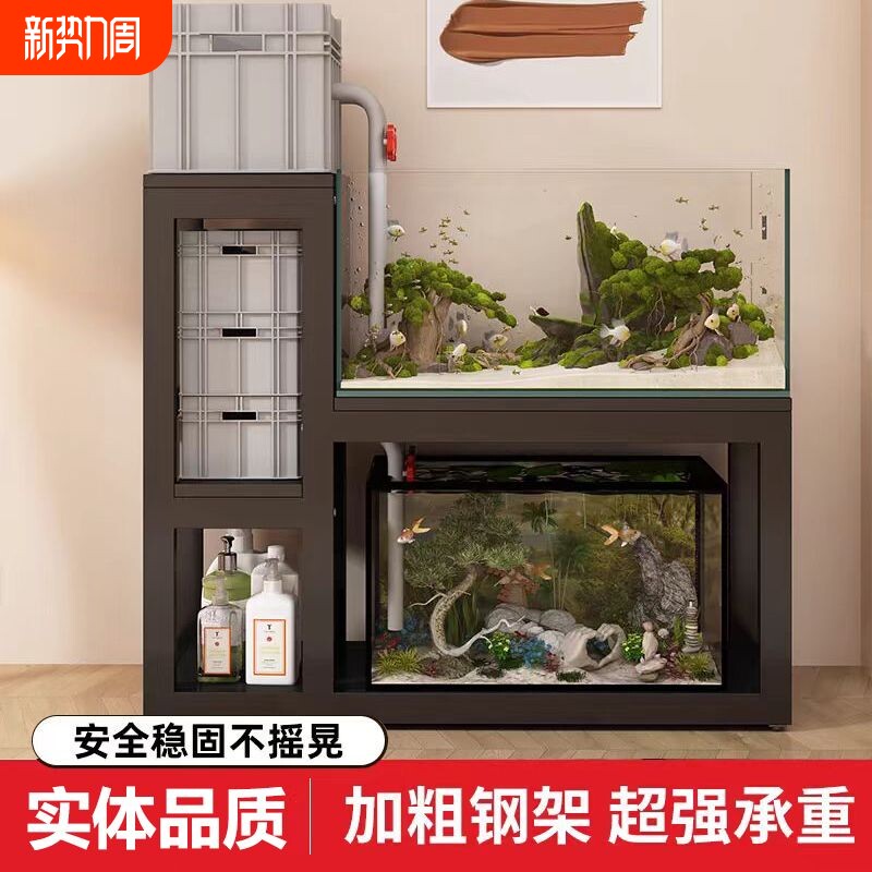 鱼缸架鱼缸柜鱼缸桌龟缸架鱼缸底座金属钢架超强承重多层鱼缸架子