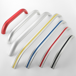 铝合金弧形大拉手工业设备加工机床柜扶手CNC数控车床推拉门把手