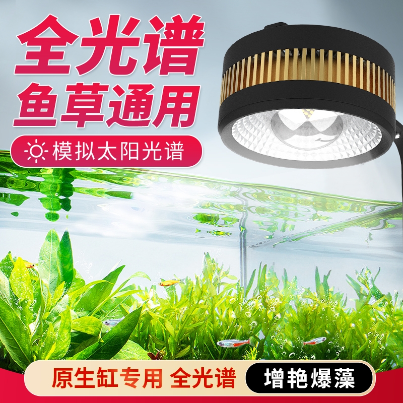 全网热销100W+全光谱溪流缸筒灯