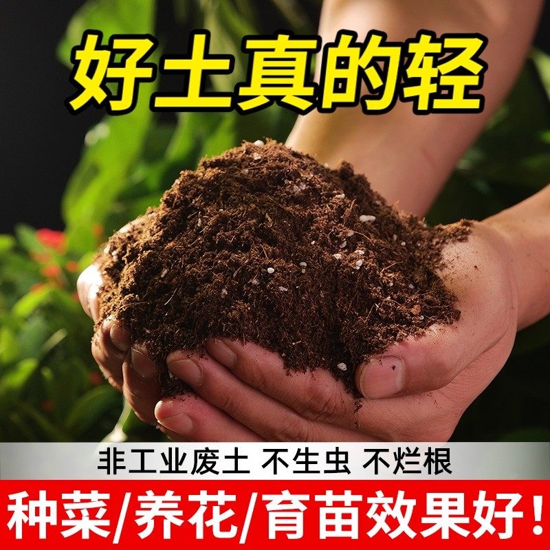 营养土养花通用型种菜多肉植物育苗基质花蓝莓土壤家用有机泥炭土