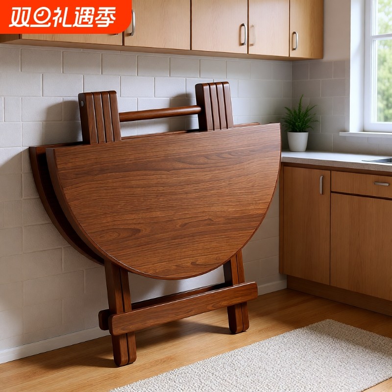 折叠餐桌家用吃饭桌子简易小型户外便携式摆摊阳台饭桌小户型收纳