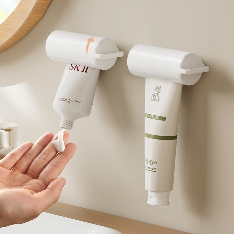 牙膏挤压器壁挂式护手霜洗面奶夹子置物架手动2024新款挤牙膏神器