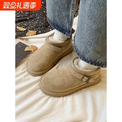 娇彤厚底雪地靴女2025年冬季新款加绒加厚保暖短靴防水防滑棉鞋女