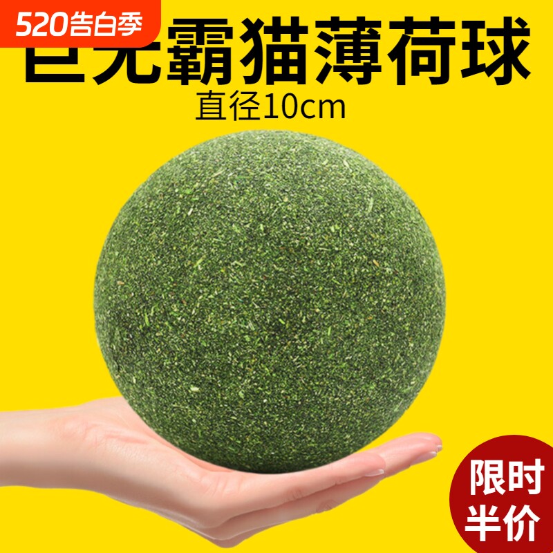 猫咪玩具超大猫薄荷球自嗨解闷神器小猫逗猫棒宠物猫咪用品磨牙