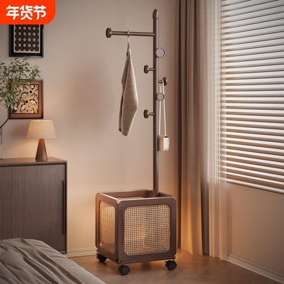 实木衣帽架落地卧室家用