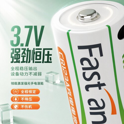 CR123AType-C直充锂电池3.7V