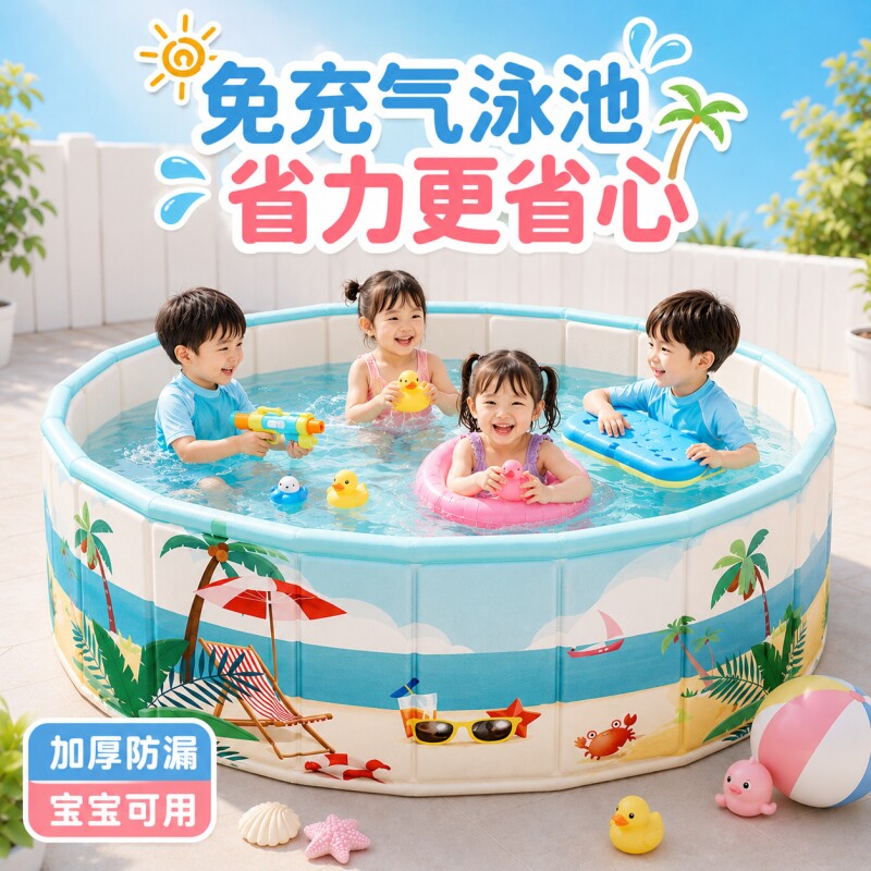免充气折叠游泳池|超1000次加购图片