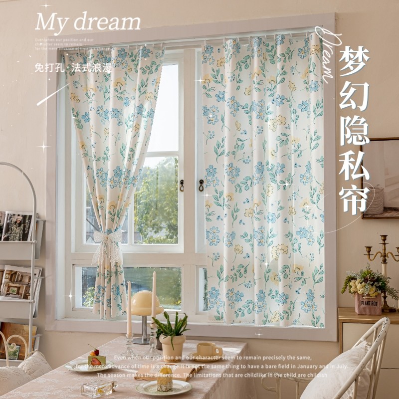 窗帘梦幻隐私帘出租屋学生宿舍隔断神器家用客厅阳台遮挡帘2026新