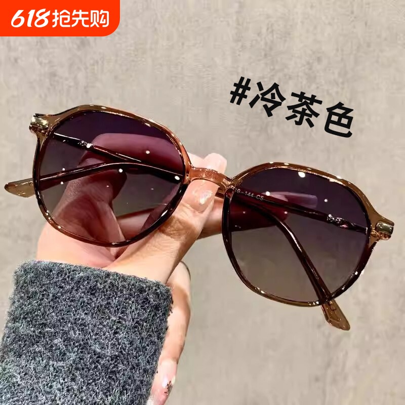 墨镜女款偏光2026适合小脸专用近视太阳镜防紫外线镜片时尚黑色