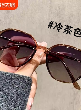 茶色偏光墨镜女款高级感防紫外线