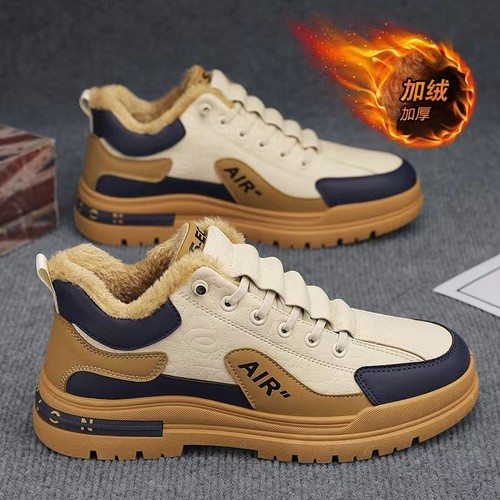 运动鞋男2024新款冬季加绒