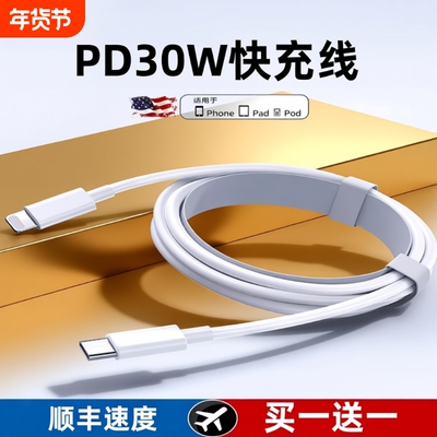 适用iPhonePD30W快充线