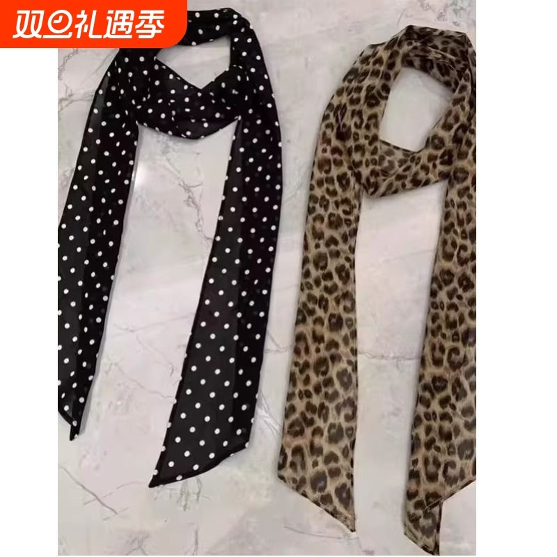 纯欲风性感豹纹波点饰品秋冬新款百搭时尚小众高级感饰品配饰ins