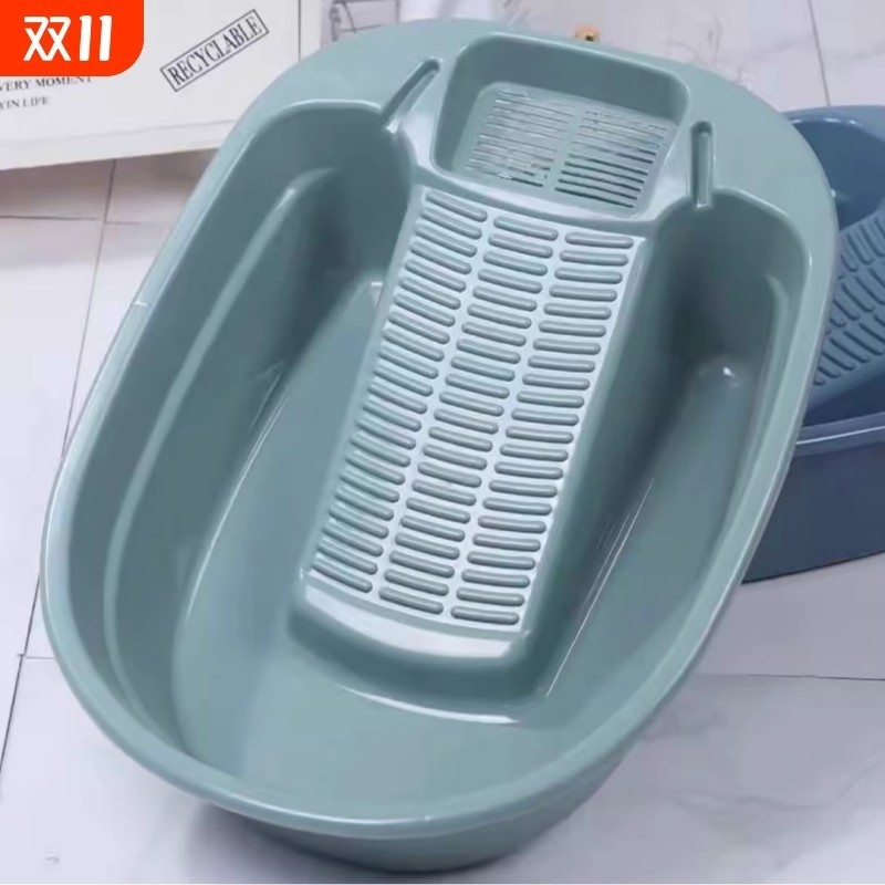 洗衣盆大号带搓衣板一体家用学生宿舍洗衣服盆塑料加厚搓衣洗衣板