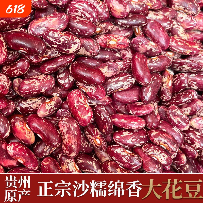 紫花芸豆大粒新货农家饭豆腰豆花豆新四季豆花云豆紫花酸菜豆
