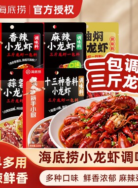 海底捞筷手小厨麻辣小龙虾调味料袋装家用油焖蒜蓉香辣调料酱料包