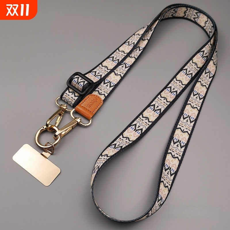 手机挂绳斜挎可背挂脖链绳超好看女高端防盗可调节手机链垫片手机壳挂绳挂链新款防丢带子斜背高级背带手机绳