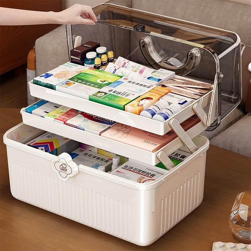 药箱家庭装大号医药箱家用药品收纳盒药物医疗大容量装药手提急救