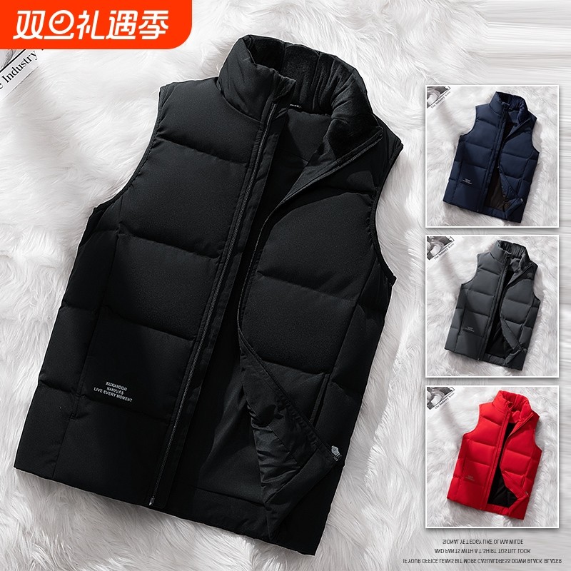 男士羽绒马甲男女款2025新款外穿立领轻薄坎肩背心休闲运动外套男