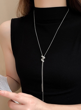 精致秋冬毛衣链女轻奢高级感气质大气小众长项链2025新款毛衣配饰