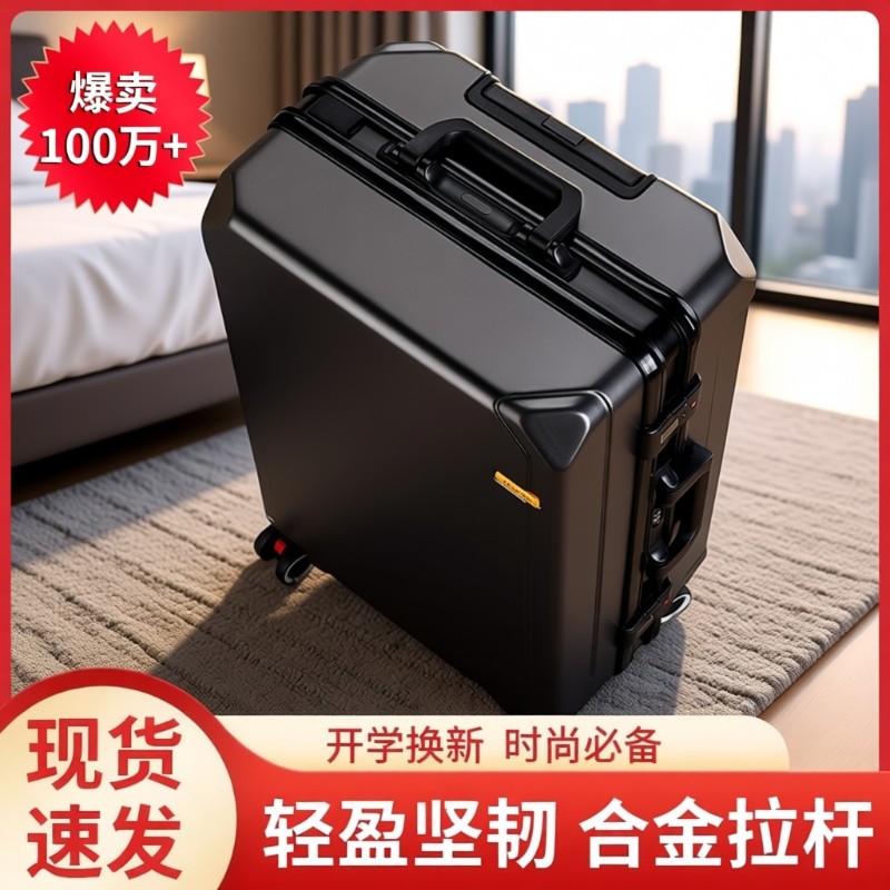 行李箱拉杆箱女2024密码男学生旅行箱20登机新款皮箱子大容量静