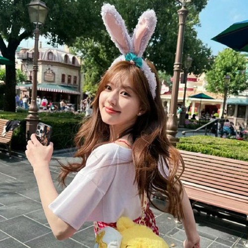 迪士尼星黛露发箍兔耳朵头箍米奇发卡乐园女米妮儿童头饰蝴蝶结