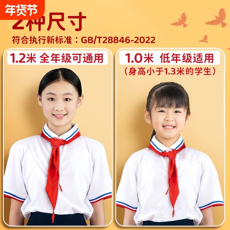 红领巾小学生纯棉抗皱专用大码初中生儿童加厚小学小号红邻巾中学生全棉少先队大号队员一年级1米通用大棉布,文具电教/文化用品/商务用品,红领巾,淘宝优惠券,粉丝福利购,淘宝优惠卷