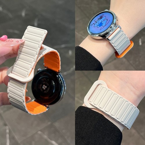 张婧仪同款适用华为gt5表带手表watchgt5女watch5夏天gt3新款FIT3/4手表带gt4女士gt2硅胶pro高级3运动磁吸男