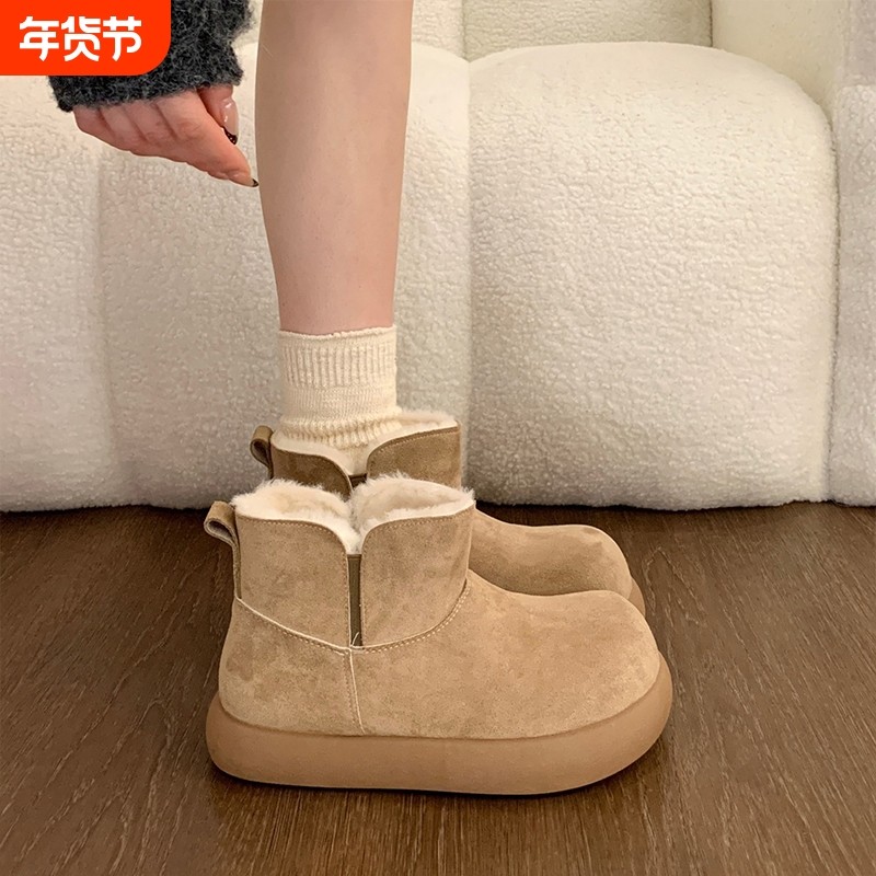 小土豆雪地靴女款2025新款冬季爆款防滑棉靴外穿加绒厚底勃肯棉鞋,女鞋,时尚雪地靴,淘宝优惠券,粉丝福利购,淘宝优惠卷