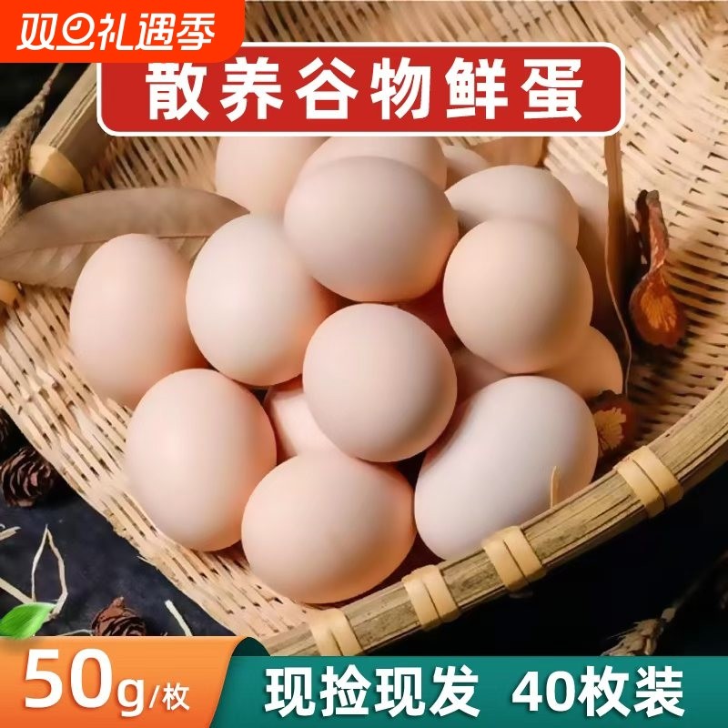 正宗土鸡蛋农家散养新鲜农村自养草鸡蛋±50枚湖北大别山鸡蛋农场
