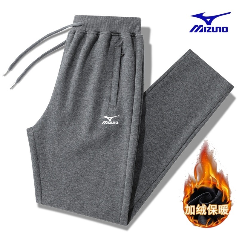 运动裤男女加厚2025新款秋冬直筒束脚美津濃青少年宽松纯棉长裤子