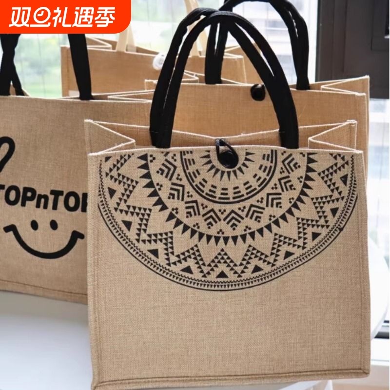 帆布包包大容量麻布手提袋女妈咪包上班通勤托特包手提包购物袋