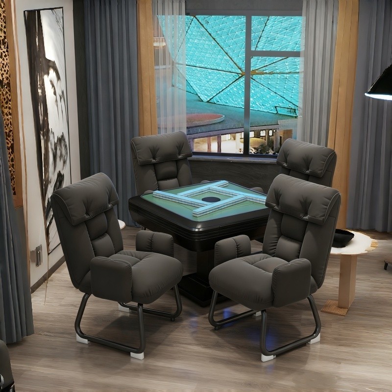 麻将椅棋牌室专用凳子舒适久坐商务办公电脑椅洽谈会议室靠背座椅