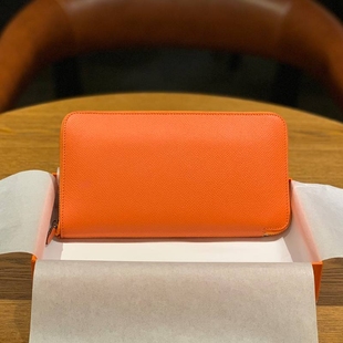 爱马女仕H家经典钱包 手拿包男女通用长款简约拉链钱夹真皮大容量