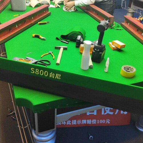 S800台尼台球桌布台布台泥加厚加密中式黑八桌球台球房专用新款