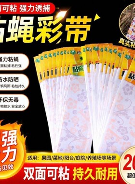 灭蝇彩带条诱杀沾蝇子蚊虫神器可