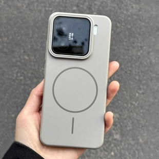 Beats同款 13商务奢华K80超薄亚克力硬外套7 钛灰色强磁吸充电适用小米17手机壳15pro磨砂高级水泥灰14