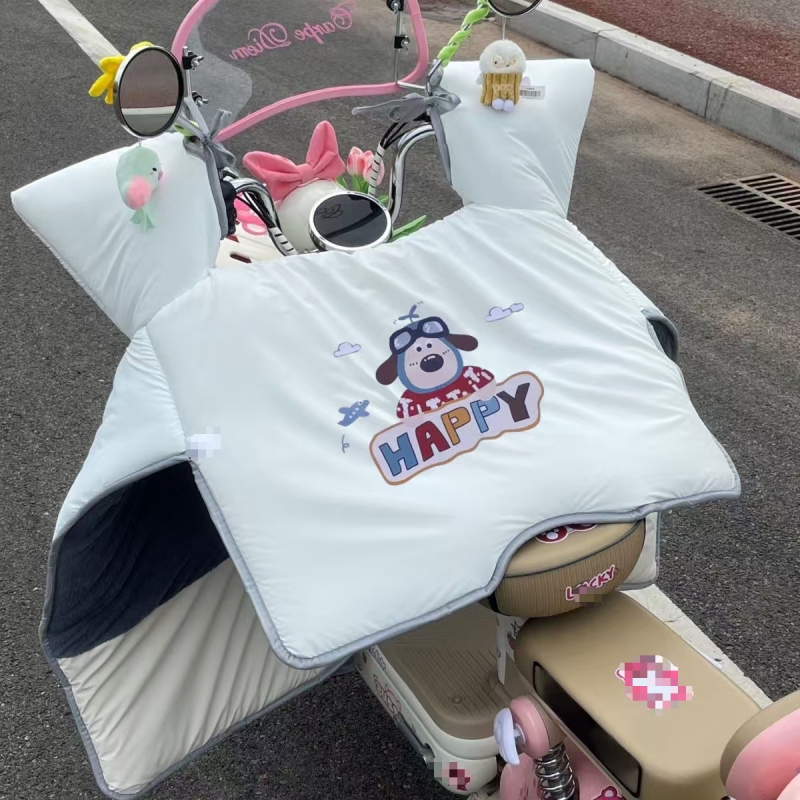 电动车挡风被冬季加绒加厚保暖防寒电瓶摩托车冬天爱玛雅迪通用款