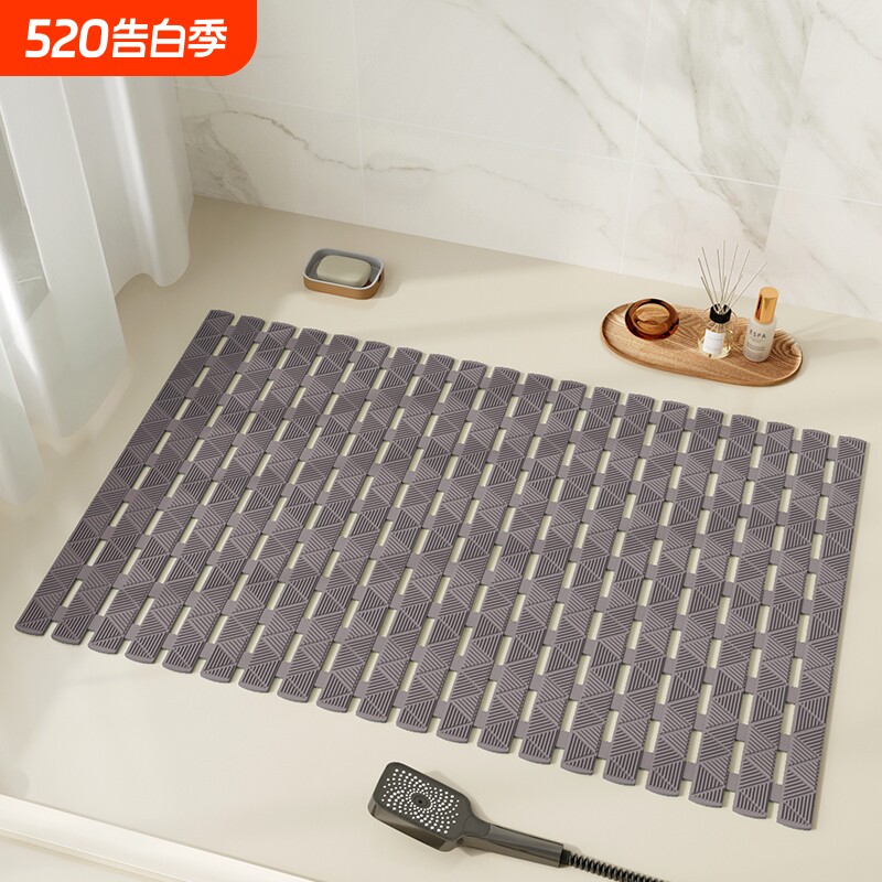 浴室地垫高端防水防摔防滑垫厕所淋浴专用脚垫卫生间洗澡加厚垫子