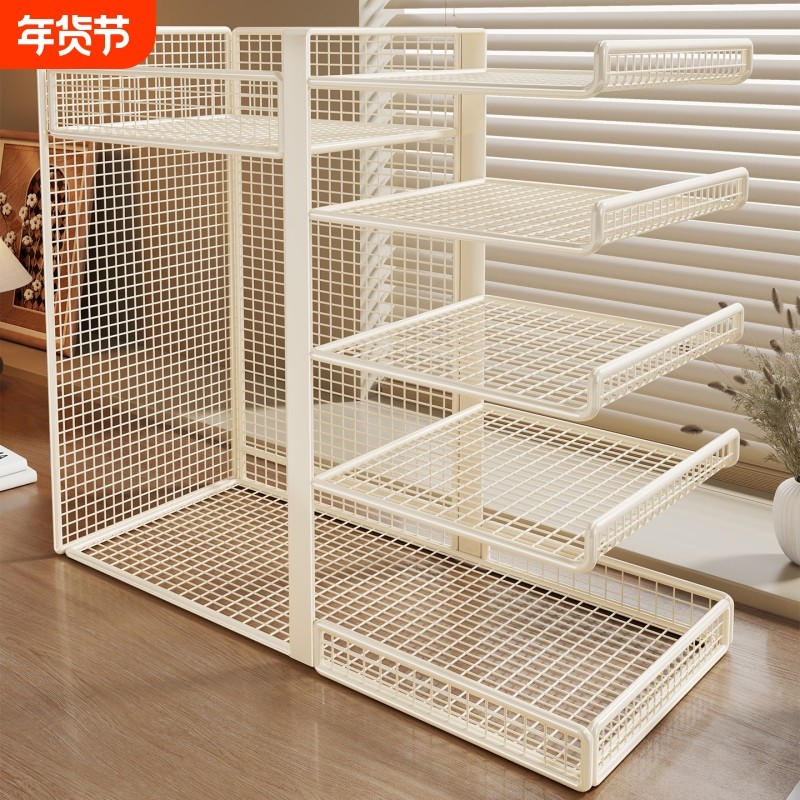 桌面多层书架办公台面立式书本收纳架学生书桌上一体式书立置物架,住宅家具,书架,淘宝优惠券,粉丝福利购,淘宝优惠卷