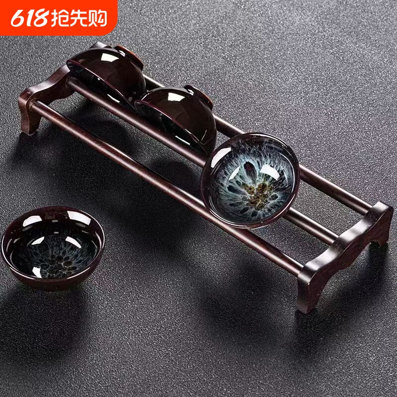 茶杯架子茶具收纳架简易茶桌晾杯架沥水架桌面置物架功夫茶道配件